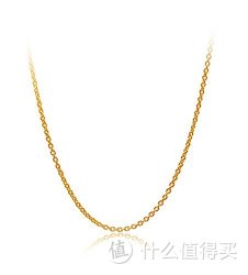 CHOW TAI FOOK 周大福 时尚O字链 足金黄金项链 F153022 16寸 3.32g
