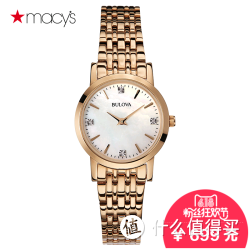 BULOVA 宝路华 2611619474 女士不锈钢防水腕表