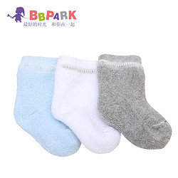 bb.park 贝贝帕克  婴儿秋冬毛巾短袜  3条装