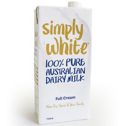 Simply white 全脂UHT牛奶 1Lx12盒