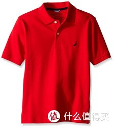 NAUTICA 诺帝卡 Pique Polo 男童短袖T恤