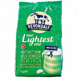 Devondale 德运 脱脂高钙奶粉 1kg（111.35/5袋）
