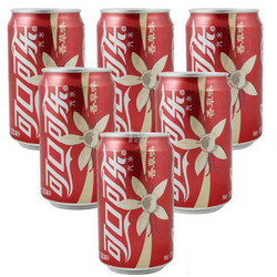 Coca Cola 可口可乐 香草味 碳酸饮料 330ml*6罐