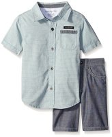 限尺码：Calvin Klein 2 Piece Set-Chambray 男童套装