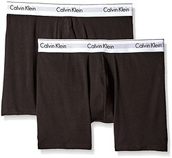 Calvin Klein Men's 2 Pack Modern Cotton Stretch Boxer Brief, Black,white