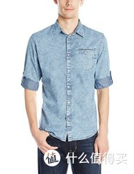Calvin Klein Jeans Roll Tab Quadrant 男士牛仔衬衫