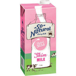 So Natural 脱脂UHT牛奶/箱 1L*12