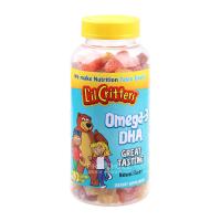 L'il Critters 丽贵 Omega-3鱼油DHA 小熊糖 三种水果味180粒 单瓶装