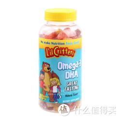 L'il Critters 丽贵 Omega-3鱼油DHA 小熊糖 三种水果味180粒 单瓶装