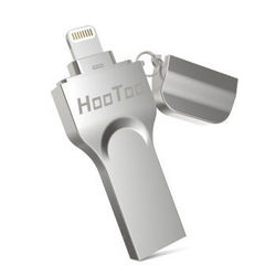 HooToo 互途 64G苹果手机U盘  USB3.0 银色