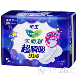 kao 花王 乐而雅 超瞬吸 纤巧夜用卫生巾 30cm*5片*4包