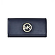 MICHAEL KORS MK金属logo 牛皮两折长款女士钱包