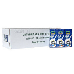 SUKI 多美鲜 全脂纯牛奶 200ml*30盒