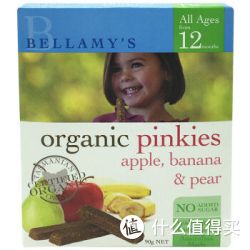 Bellamy’s 贝拉米  婴幼儿辅食 苹果 香蕉 梨手指饼 90g