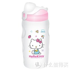 LOCK&LOCK 乐扣乐扣 HELLO KITTY系列 儿童吸管水杯350ml 粉色