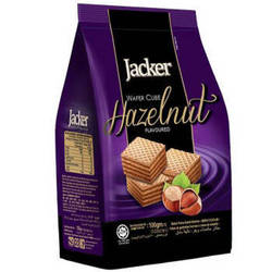 马来西亚进口 杰克（Jacker）威化饼干 榛子味 100g/袋