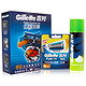 移动端，限地区：Gillette 吉列 锋隐致顺 刀头套装（6刀头）+210g须泡