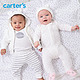 Carter's 126G279 白色连体衣 3件套装