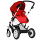 荷兰Mama&Bebe婴儿推车  漫游者二合一 高景观婴儿车可平躺推车可拆卸双向安装 映山红 二合一系列