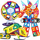 KEBO 科博 磁力片积木玩具 143件