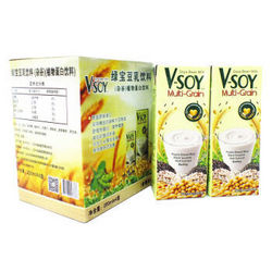 泰国进口 绿宝V-SOY  杂谷豆乳豆奶饮料 杂粮谷物 营养健康早餐 200ml*4