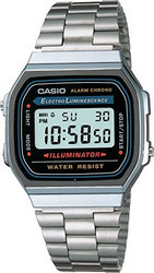 CASIO 卡西欧 A168W-1 男士不锈钢腕表