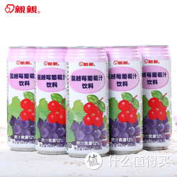 Chin Chin 親親 蔓越莓葡萄汁饮料 490ml*5罐装