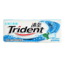 Trident 清至 无糖口香糖 清凉薄荷味 27g