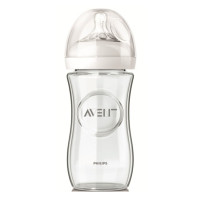 AVENT 新安怡 自然原生 SCF673/17 宽口玻璃奶瓶 240ml