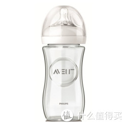 AVENT 新安怡 自然原生 SCF673/17 宽口玻璃奶瓶 240ml 