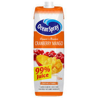 凑单品：Ocean Spray 优鲜沛 果农精选 99% 蔓越莓芒果复合果汁 1L