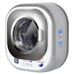 大宇（DAEWOO）韩国进口小型壁挂式迷你滚筒洗衣机全自动儿童婴儿宝宝内衣变频洗脱一体机 XQG30-881E 2.5KG 银色