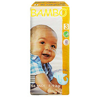 BAMBO 班博 绿色生态 婴儿纸尿裤3号 56片