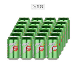 7UP 七喜 含气饮料 330ml*24罐（ 英国进口）