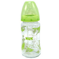 移动端：NUK 新生婴儿 防胀气 宽口径玻璃奶瓶 240ml