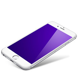 iPhone6钢化膜3D全屏全覆盖 苹果6splus抗蓝光曲面软边手机玻璃膜