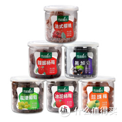 雪海梅乡 蜜饯果干罐装200g 多口味任选