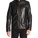 Deal of the day：COLE HAAN Smooth Leather Moto Jacket 男款羊羔皮夹克