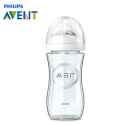 AVENT 新安怡 宽口径 自然原生 玻璃奶瓶 240ml SCF673/17*2件+凑单品