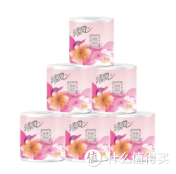 清风 质感纯品 3层245段 10卷 卫生纸