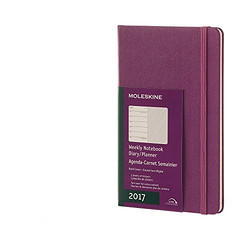 Moleskine 2017年12个月每周规划本 葡萄紫色