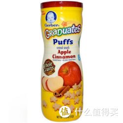 Gerber 嘉宝 星星泡芙饼干 苹果肉桂口味42g