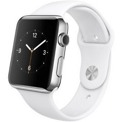 Apple 苹果 Watch 智能手表(42毫米不锈钢表壳搭配白色运动型表带 MJ3V2CH/A）
