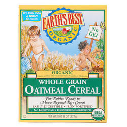 爱思贝Earth’s Best 婴幼儿辅食 有机燕麦米粉 二段 227g 美国进口