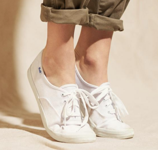 Keds Champion Original 女士帆布鞋 白色