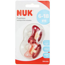 NUK Fashion系列硅胶安抚奶嘴 2枚入 