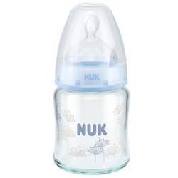 NUK 宽口径防胀气玻璃奶瓶 120ml