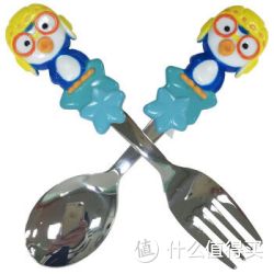 啵乐乐不锈钢叉套装