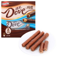 Dove 德芙 巧丝轻柔夹心威化 巧克力(8支装)90g
