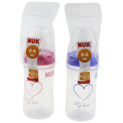 NUK 宽口径新生儿防胀气 PP奶瓶 0-6个月 150ml